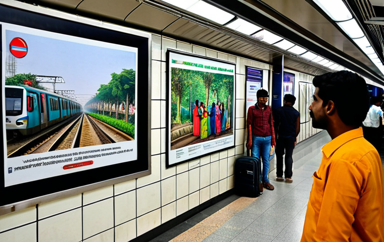 지하철 아트와 시민의식 - **
"A vibrant mural inside a Delhi Metro station, depicting local culture with bright colors and in... 지하철 아트와 시민의식 - **
"A vibrant mural inside a Delhi Metro station, depicting local culture with bright colors and in...
