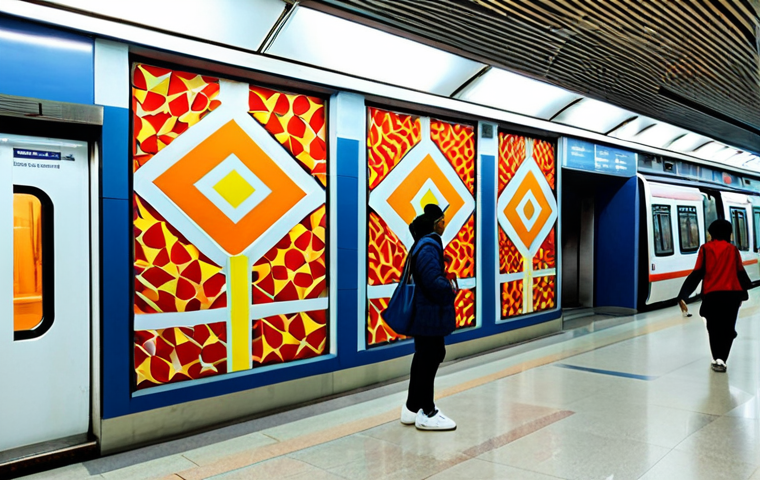 지하철 아트와 시민의식 - **
"A photograph of commuters in a Delhi Metro station pausing to observe artwork addressing social... 지하철 아트와 시민의식 - **
"A photograph of commuters in a Delhi Metro station pausing to observe artwork addressing social...